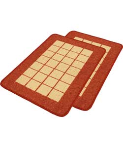 Alicante Mat - Terracotta - 57 x 90cm - Twin Pack