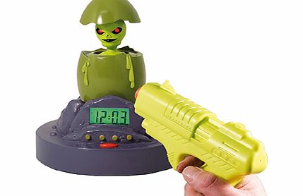 Alien Alarm Clock with Laser Gun