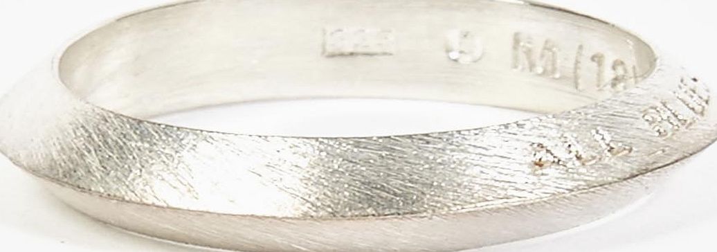 ALL_BLUES Sterling Silver Pyramid Ring alb0012slvl