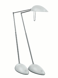 ALMA Light Mr B Modern Desk Light In Chrome With White Thermoplastic