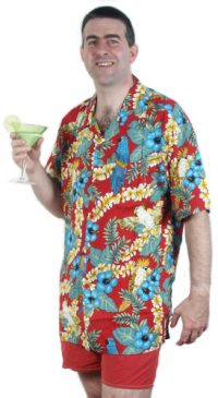 Aloha Shirt Red