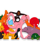 Alphabet Jigsaws Alphabet Zoo Jigsaw Puzzle - a menagerie of