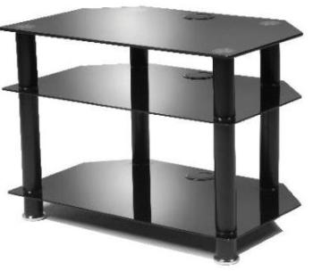 ALPHASON `Alphason AD3/51-BLK - AD Series 3 Shelf