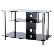 alphason AV36/3-PB 2.5 Shelf Black Glass TV Stand