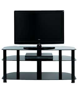 Alphason Black Glass up to 50in TV Stand