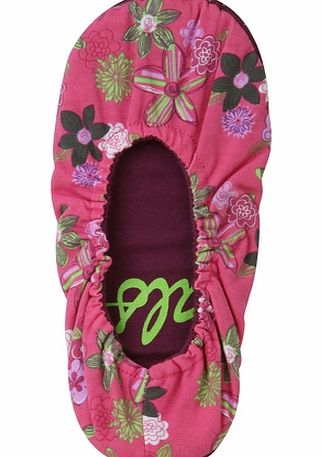 ALS Women` Floral Print Slippers