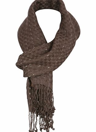 ALS Women` Glitter Waffle Scarf