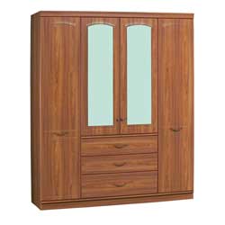 Alstons - Canterbury 4 Door Wardrobe with 3