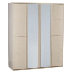 - Eclipse 4 Door Wardrobe with 2 Mirror