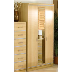 Alstons - Manhattan 3 Door Wardrobe with 1