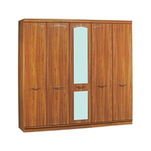 Alstons Canterbury 5 door wardrobe with mirror