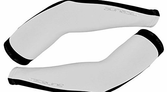 Raceline Arm Warmers - White, S/M