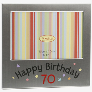 Happy 70th Birthday Photo Frame