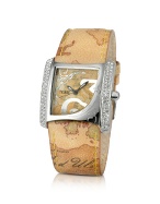 Alviero Martini 1a Prima Classe - Ladies`Swarovski Stone Geo Dial Dress Watch