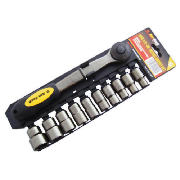 11pc 1/2 Drive Black Nickel Socket Set