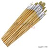 12 Piece Flat Artist Brush Set