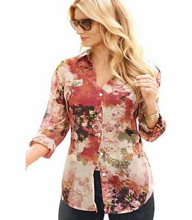 Ambria Long Print Blouse