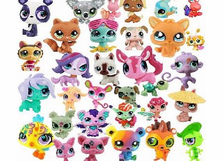 AmDxD Pack of 15 PCS Littlest Pet Shop Figures Random Styles