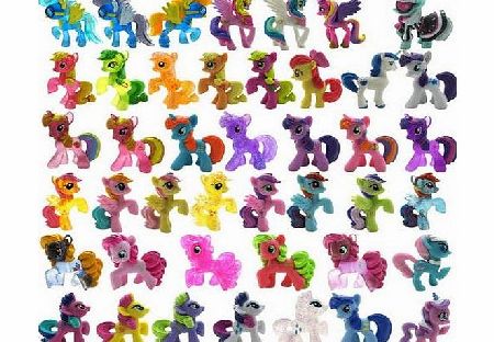 AmDxD Pack of 5 PCS My Little Pony Friendship Is Magic Figure G4 Random Styles 2 Inch