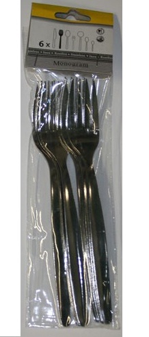 Monogram Economy 6 Forks In A Poly Bag