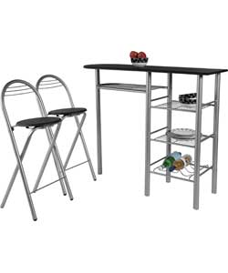 Breakfast Dining Set- Black