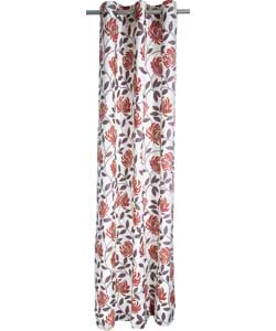 Ringtop Red Curtains - 66 x 90 inches