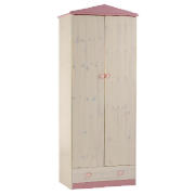 Amelie Double Wardrobe, White Wash Pine