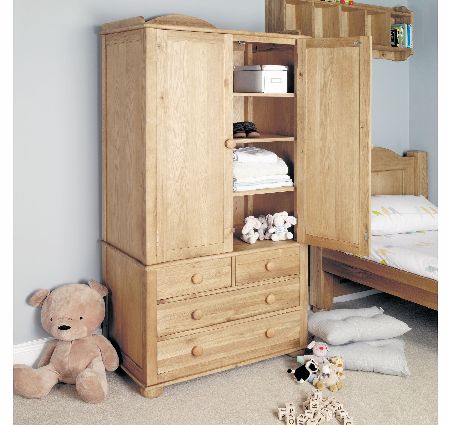 Oak Childrens Double Wardrobe (Amelie