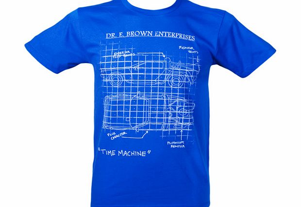Back to the Future Blue Schematic Mens