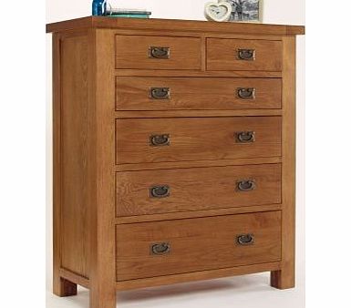 Brooklyn Rustic Oak 2+4 Drawer Chest