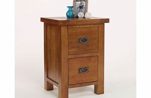 Brooklyn Rustic Oak Bedside Table