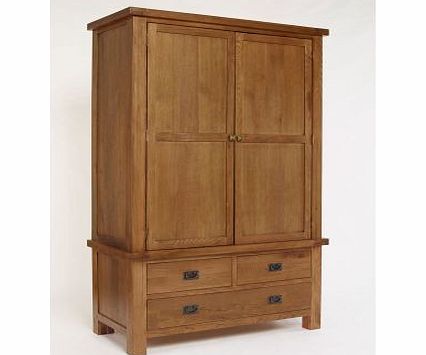 Ametis Brooklyn Rustic Oak Double Wardrobe