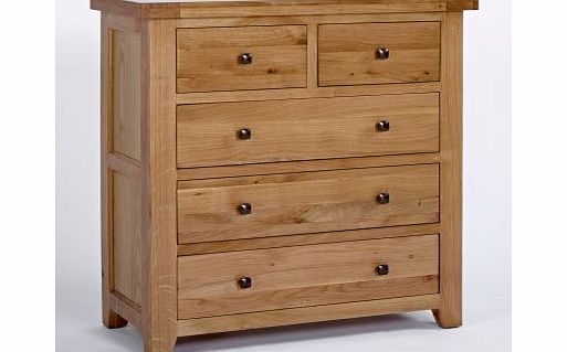 Devon Oak 2+3 Chest of Drawers