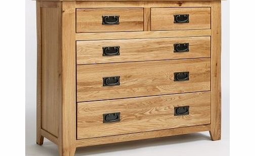 Ametis Westbury Reclaimed Oak 2 Over 3 Drawer Chest