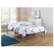 King Bed, Dark Pewter & Simmons Mattress