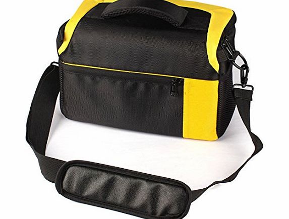 Amonfineshop TM) Camera Bag for Nikon DSLR D5200 D5100 D3200 D5000 D3100 D3000 D90 D7000 D600 (Yellow)