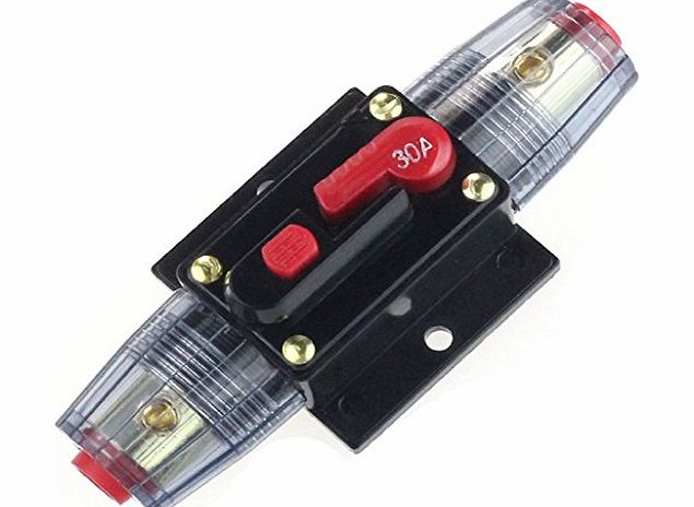 Amonfineshop TM) Car Auto Accessory DC 12V Audio Stereo Circuit Breaker Replace Fuse (30A)