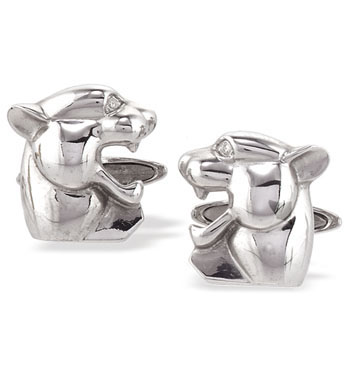 White Gold Diamond Cuff Links (470)