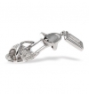 White Gold Diamond Shoe Pendant & Chain
