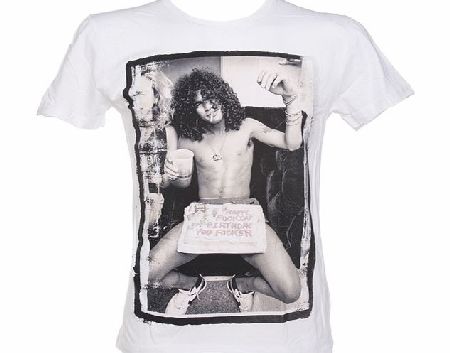 Mens Slash Happy Birthday White T-Shirt