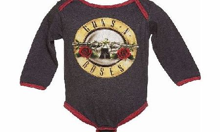 Kids Charcoal Marl And Red Guns N Roses Logo