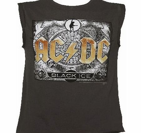 Mens Charcoal Black Ice Sleeveless AC/DC