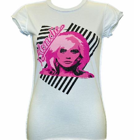 Ladies 80s Blondie White T-Shirt from