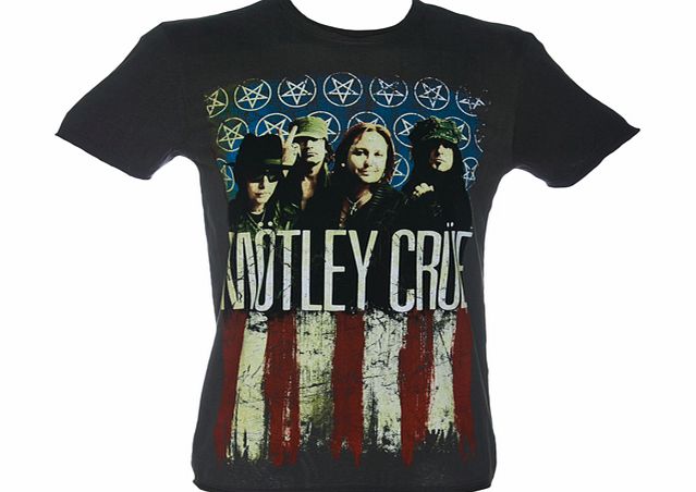 Mens Charcoal Motley Crue Danger T-Shirt