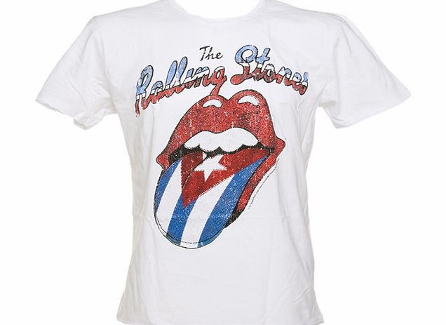 Mens Diamante Rolling Stones Cuba Tongue