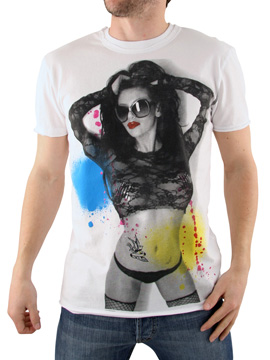 White Pin Up Tori T-Shirt