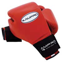 Luxor Pro Spar Velcro Sparring Glove Red 14oz