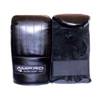 Ampro PU Bag Mitt Black Medium