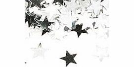 Amscan 14g Silver Star table confetti - Fabulous Silver Star wedding party table confetti