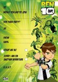 Ben 10 Party Invitations - 20 Ben 10 party invites